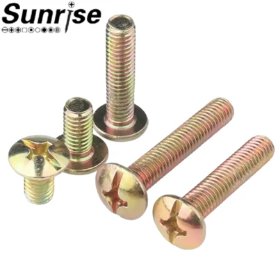 ASME B18.6.3 פלדת פחמן צלב שקוע פיליפס בורג מכונת מסבך ראש פטריות